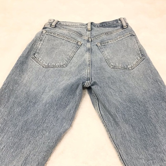 Abercrombie 4 Short (27S) 90s Straight Ultra High Rise Curve Love Women’s Jeans - Picture 6 of 11